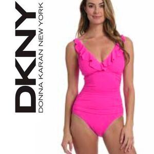 *Last one!* DKNY Hot Pink/Fuschia Tankini 🩱XL